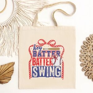 Batter Batter Swing Tote Bag